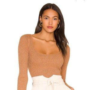 Majorelle Bicoastal Sweater in Camel
